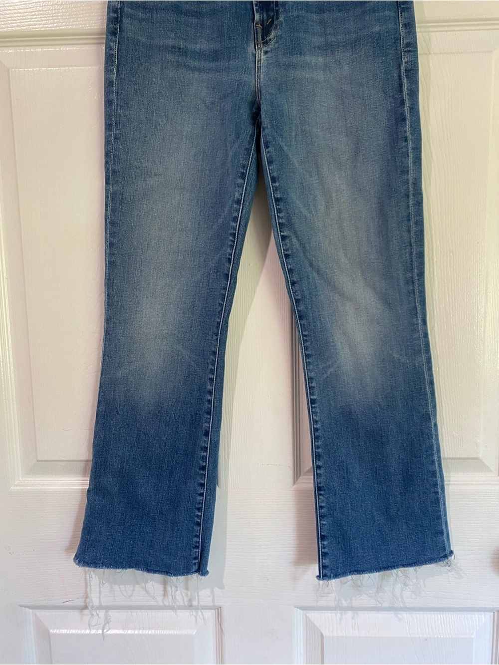 Mother The Hustler Ankle Fray Jeans In Healing Jar Wash High Rise Size 26 - Picture 5 of 15